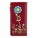 Flowery Fox Purse - Red