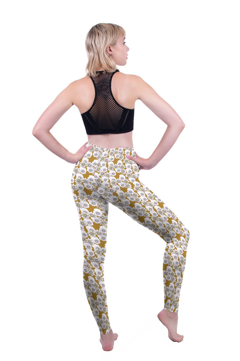 Regular Leggings (8-12 UK Size) - Pansies