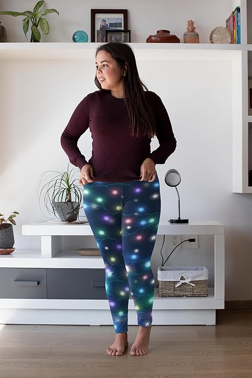 Curve Leggings (14-18 UK Size) - Christmas Light
