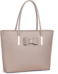 Large Bowtie Tote Bag Handbag Shoulder Bag School