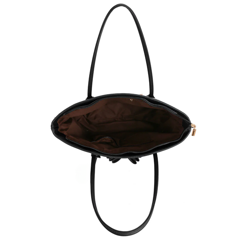 Large Bowtie Tote Bag Handbag Shoulder Bag School