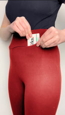 The Red Basic's High Waist Leggings - Kukubird-UK