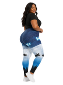 Highwaisted Leggings (10-16 UK Size) - Over The Moon - Kukubird-UK