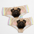 Horn Pantie - Rainbow Pugicorn (6-10 UK Size) - Kukubird-UK
