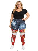Curve Leggings (14-18 UK Size) - With Love Santa - Kukubird-UK