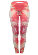Regular Leggings (8-12 UK Size) - Pink Poly Cosmo - Kukubird-UK