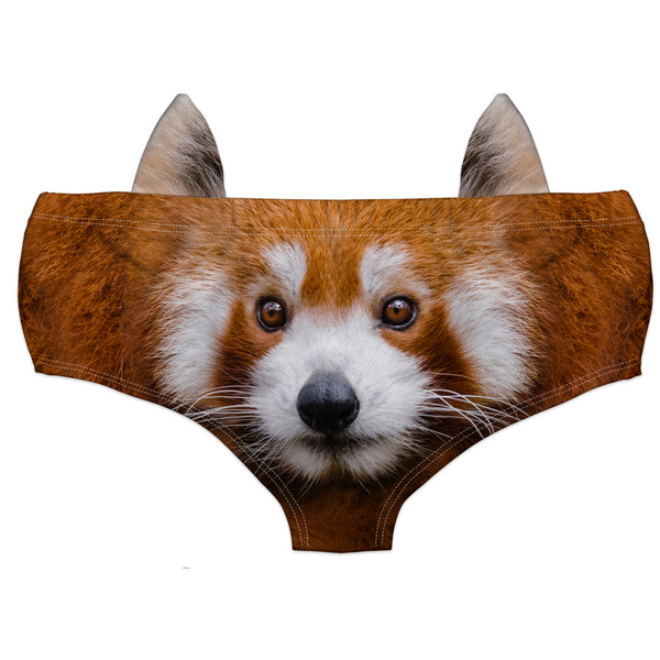 Ear Pantie - Red Panda (6-10 UK Size) - Kukubird-UK