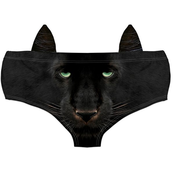 Ear Pantie - Panther (6-10 UK Size) - Kukubird-UK