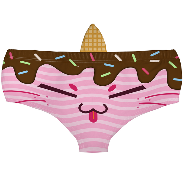 Horn Pantie - Ice Cream Caticorn (6-10 UK Size) - Kukubird-UK