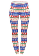 Regular Leggings (8-14 UK Size) - Winter Hearts