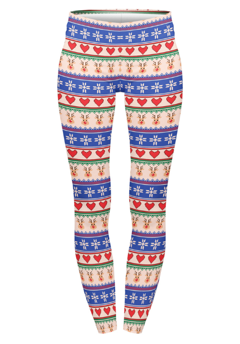 Regular Leggings (8-14 UK Size) - Winter Hearts