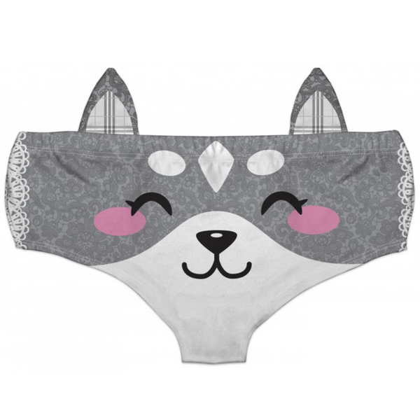 Ear Pantie - Wolf Whistle (6-10 UK Size) - Kukubird-UK