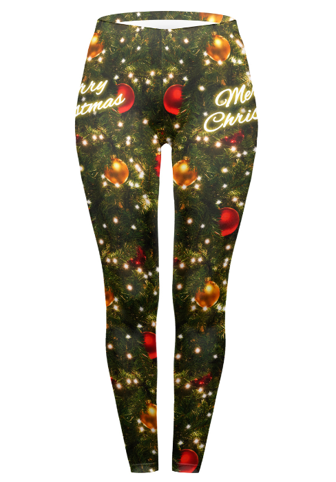 Regular Leggings (8-14 UK Size) - Christmas Tree