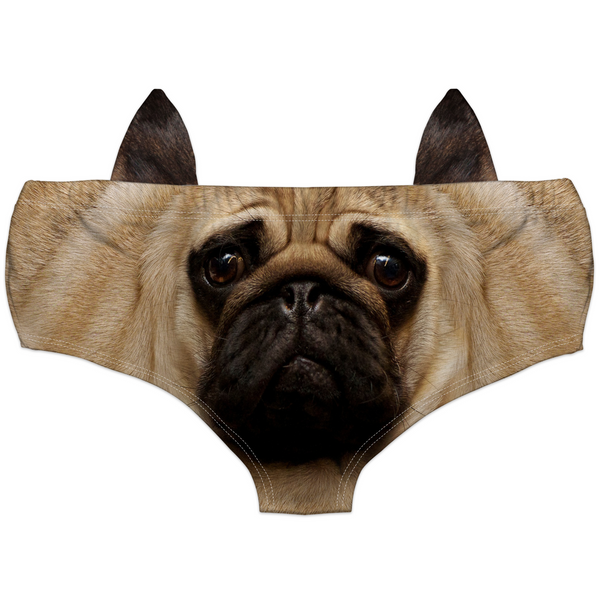 Ear Pantie - Pug (6-10 UK Size) - Kukubird-UK