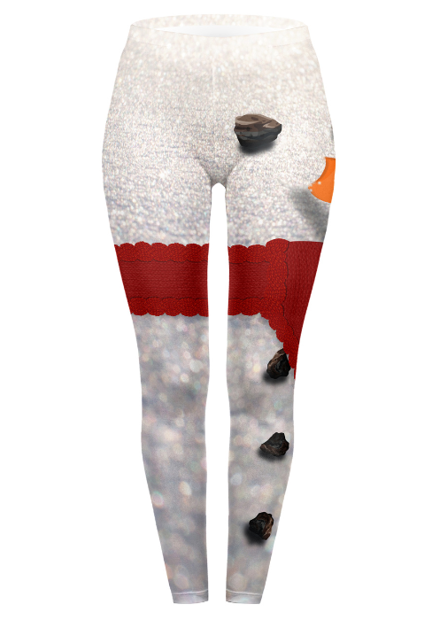 Regular Leggings (8-12 UK Size) - Snowman