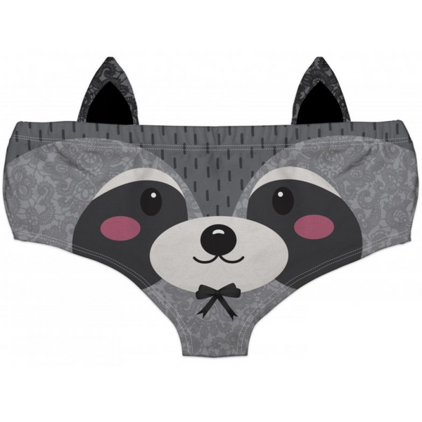 Ear Pantie - Cutie Raccoon (6-10 UK Size) - Kukubird-UK