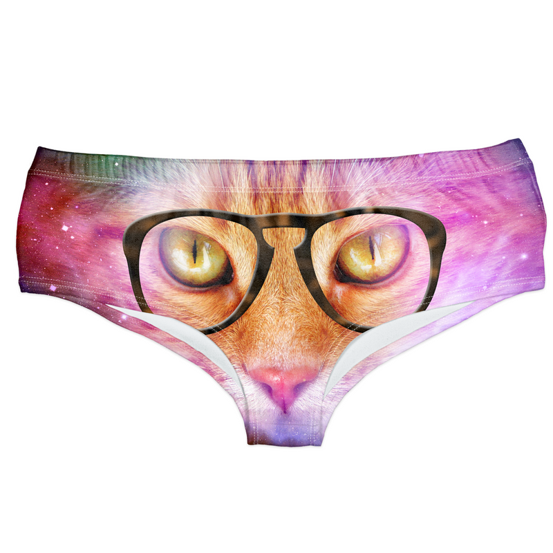 Horn Pantie - Galaxy Nerdy Caticorn (6-10 UK Size) - Kukubird-UK