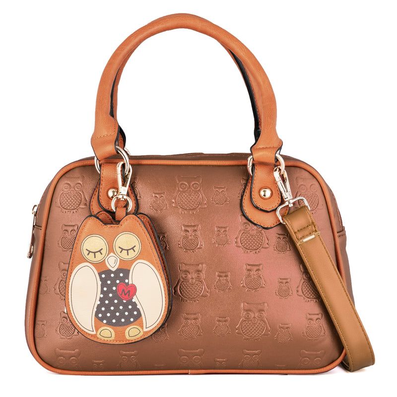 Owl Handbag - Brown