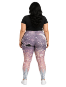 Highwaisted Leggings (10-16 UK Size) - Santas Flight - Kukubird-UK