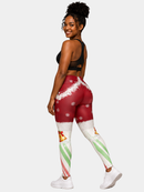 Regular Leggings (8-14 UK Size) - Wreath & Bells - Kukubird-UK
