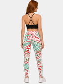 Regular Leggings (8-14 UK Size) - Crazy Candy Canes - Kukubird-UK