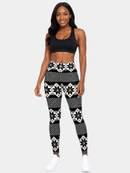 Regular Leggings (8-14 UK Size) - Winter Dots - Kukubird-UK