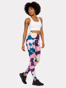 Regular Leggings (8-12 UK Size) - Gothic Hibiscus - Kukubird-UK