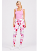 Regular Leggings (8-12 UK Size) - Origami Love Doves - Kukubird-UK