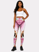 Regular Leggings (8-12 UK Size) - Princess Pugerella - Kukubird-UK