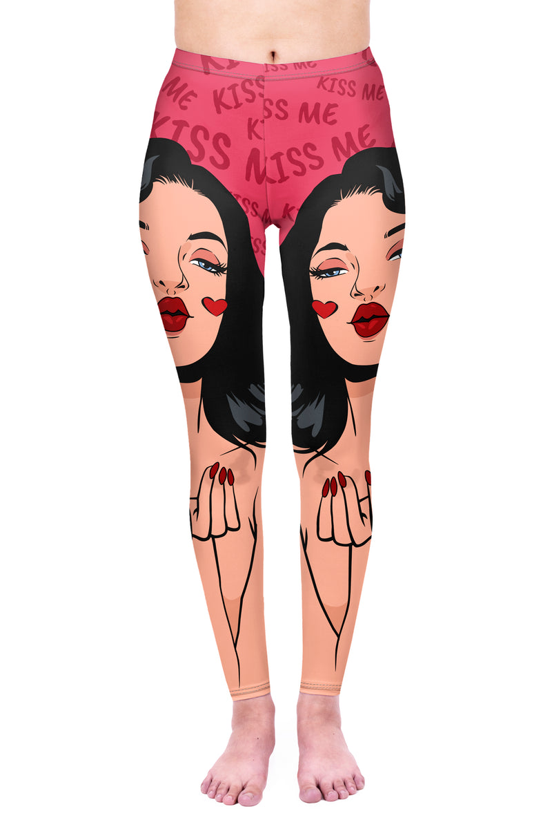 Regular Leggings (8-12 UK Size) - Kiss Me