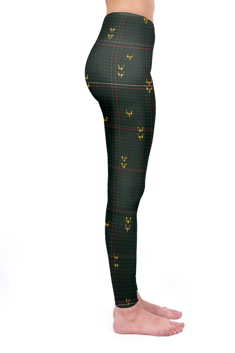 Regular Leggings (8-12 UK Size) - Deep Wood Check