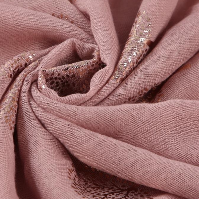 Tree's Rose Gold Foiled Scarf