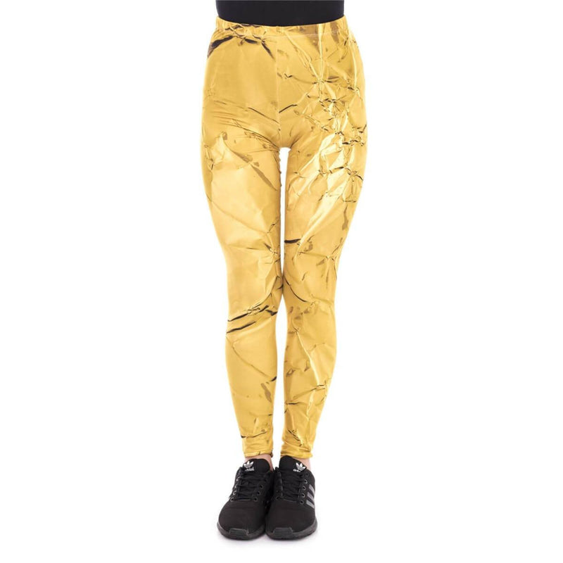 Regular Leggings (8-12 UK Size) - Gold Paper - Kukubird-UK