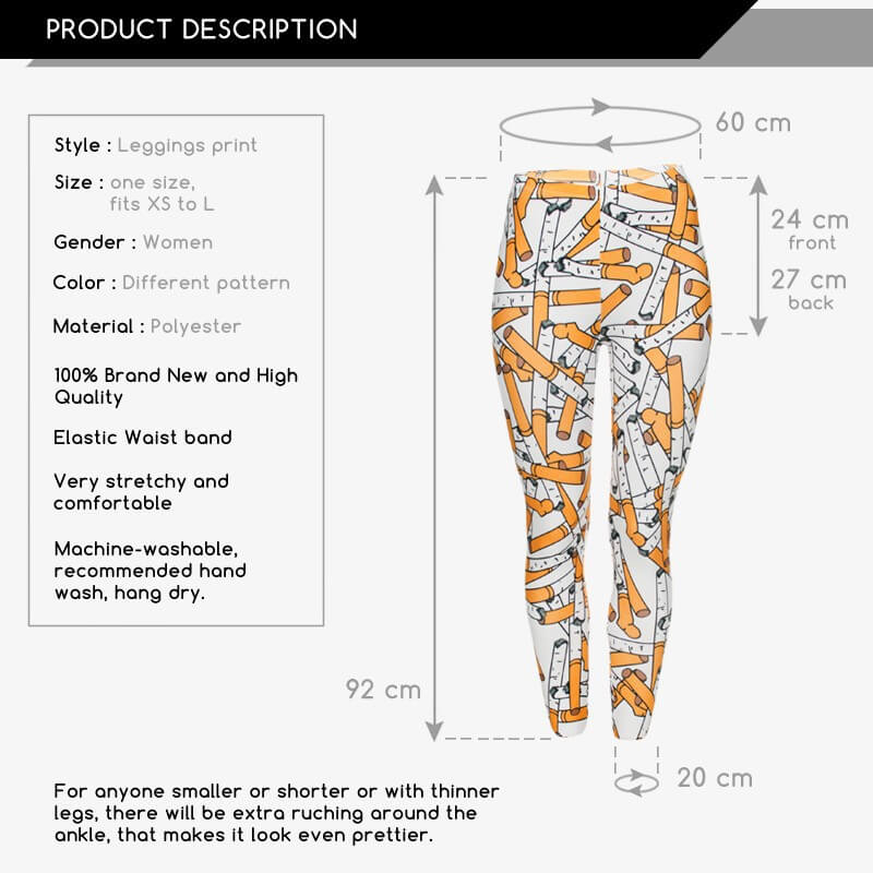 Regular Leggings (8-12 UK Size) - Cigarette - Kukubird_UK