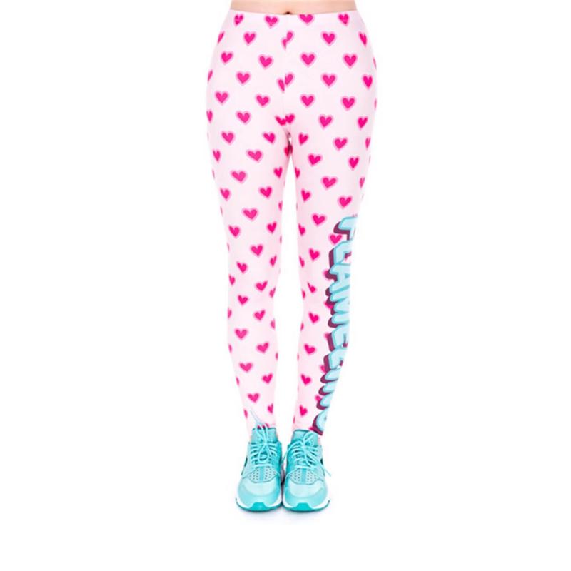 Regular Leggings (8-12 UK Size) - Flamezing Hearts - Kukubird_UK