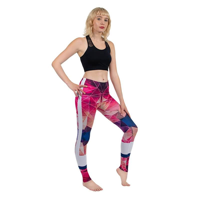 Regular Leggings (8-12 UK Size) - Color Pyramid Blue - Kukubird-UK