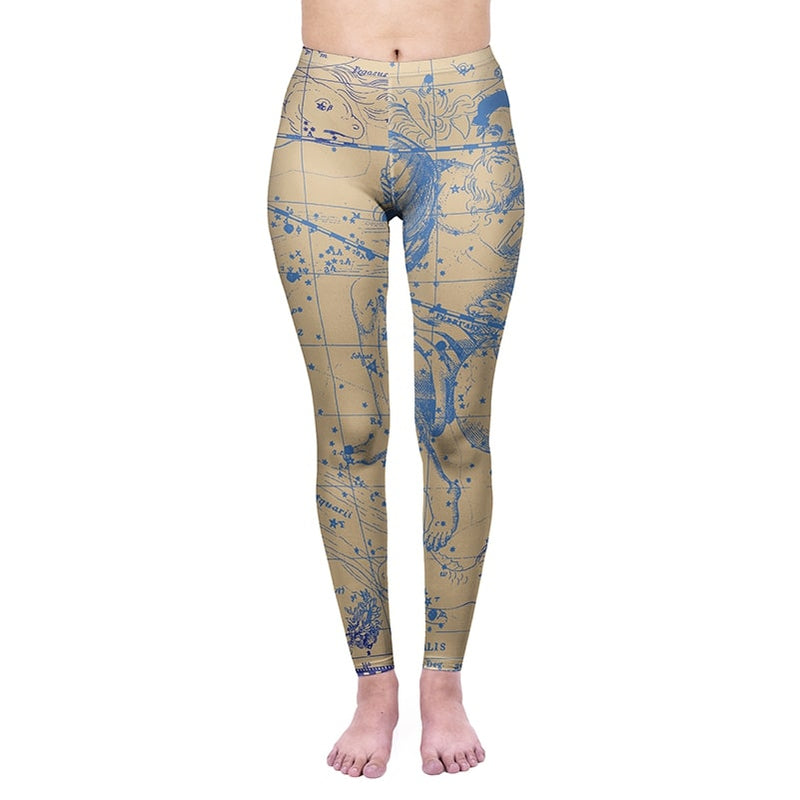 Regular Leggings (8-12 UK Size) - Aquarius - Kukubird_UK