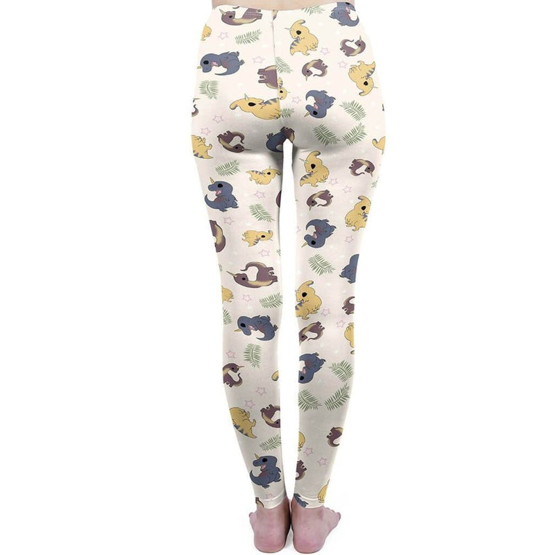 Regular Leggings (8-12 UK Size) - Dinocorn - Kukubird_UK