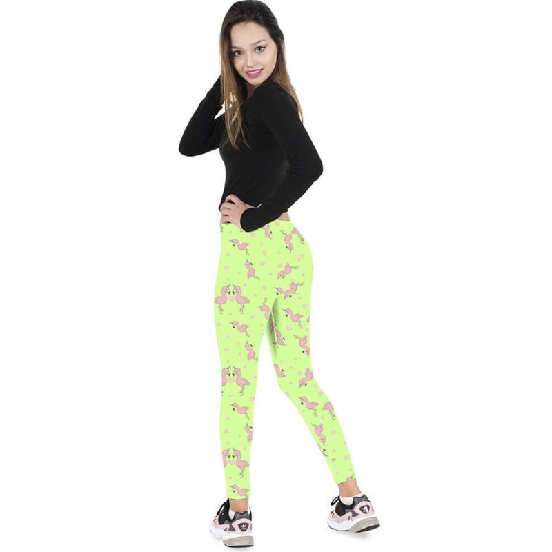 Regular Leggings (8-12 UK Size) - Flamingocorn - Kukubird_UK