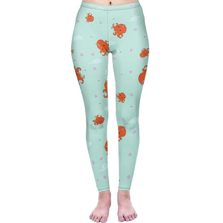 Regular Leggings (8-12 UK Size) - Octocorn - Kukubird_UK