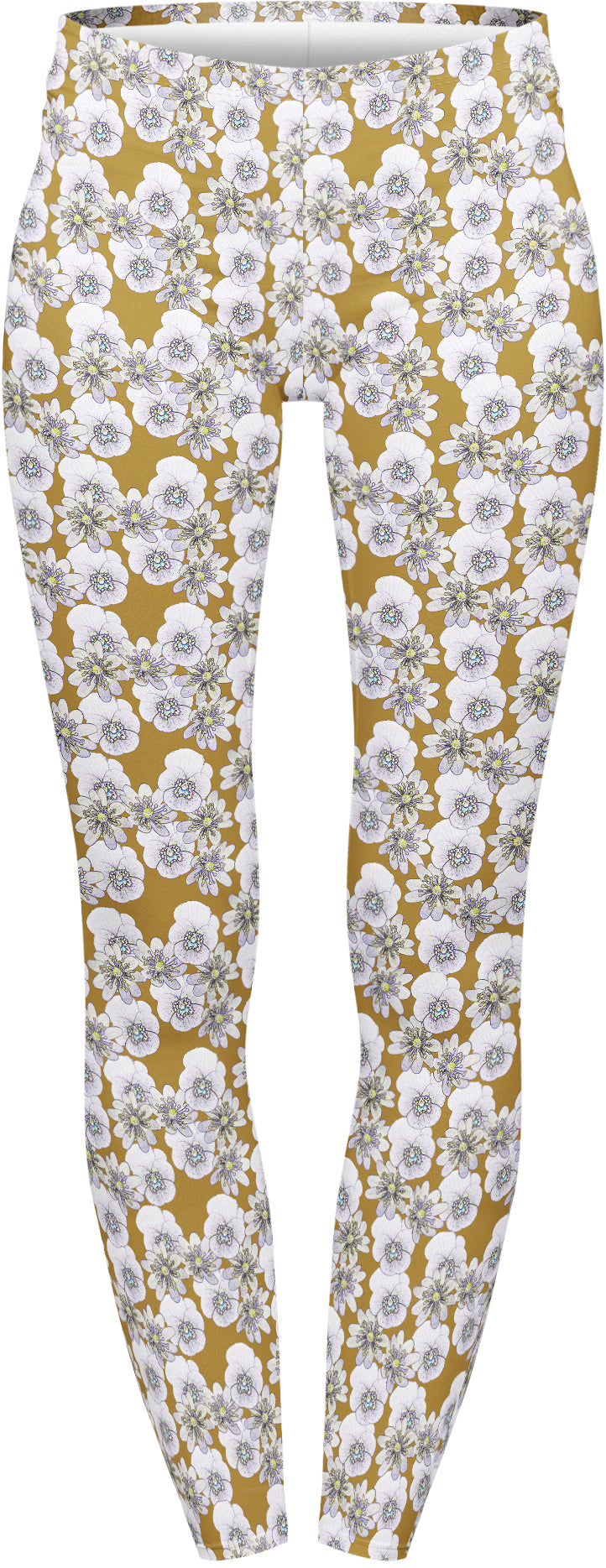 Regular Leggings (8-12 UK Size) - Pansies