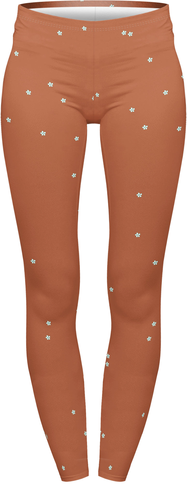 Regular Leggings (8-12 UK Size) - Small Flowers