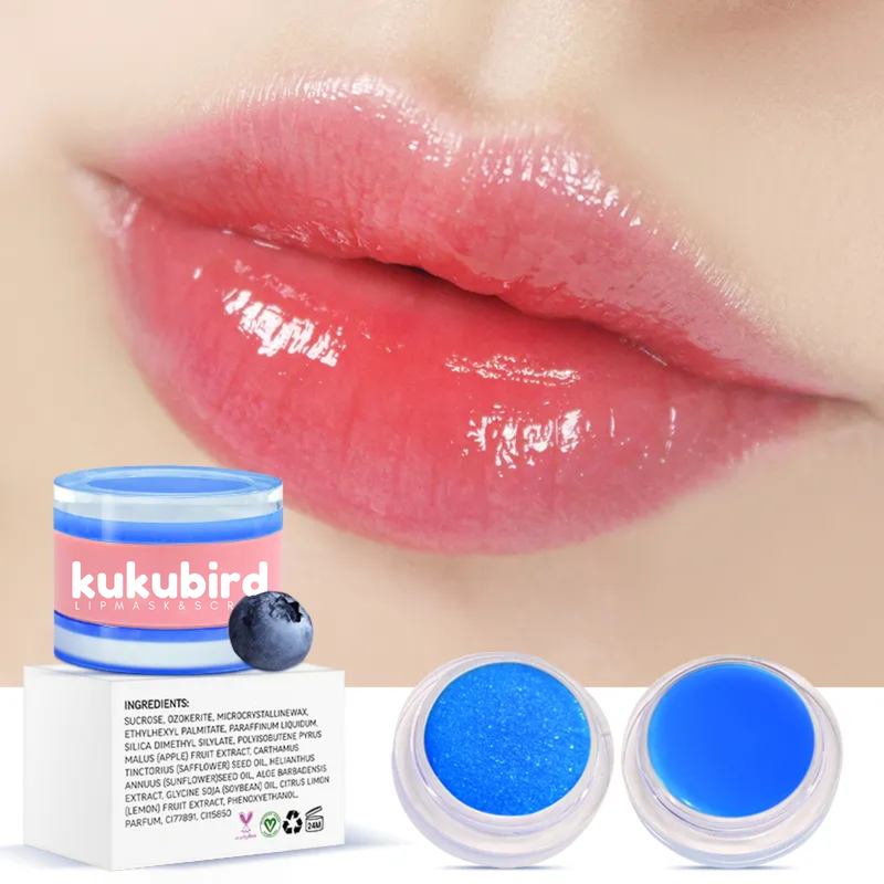 Overnight Lip Mask & Lip Scrub-Blueberry