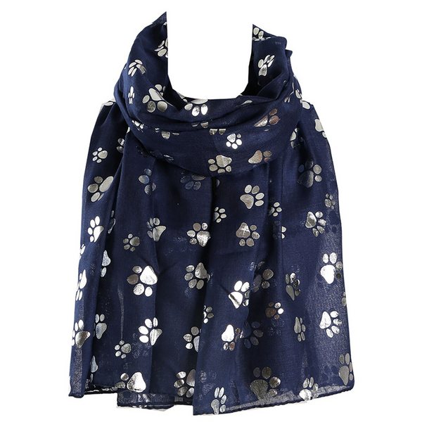 Paw's Silver Foiled Scarf