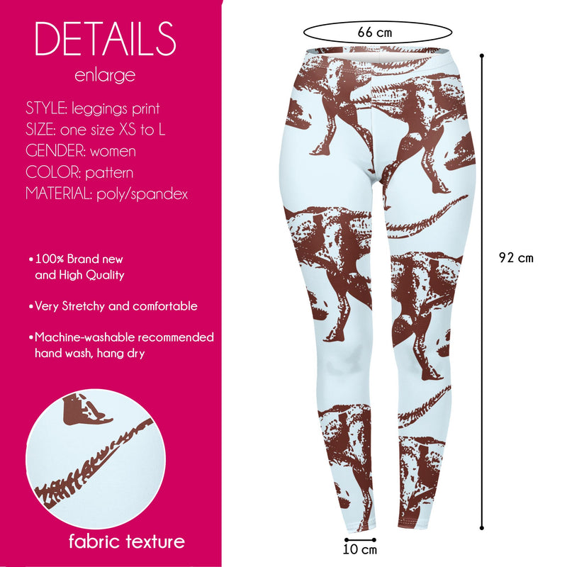 Regular Leggings (8-12 UK Size) - Walking With Dinos - Kukubird_UK