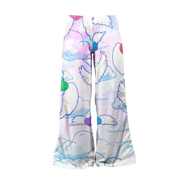 Loungewear Flying Colourful Hearts (UK Size 8-14) - Kukubird-UK