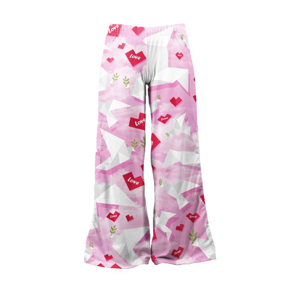 Loungewear Pink Origami Love (UK Size 8-14) - Kukubird-UK