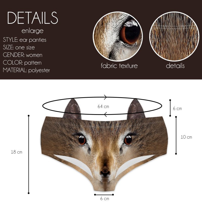 Ear Pantie - Deer (6-10 UK Size) - Kukubird_UK