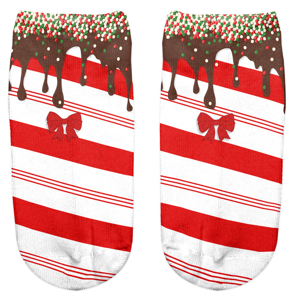 Ankle Socks - Sweet Candy Cane