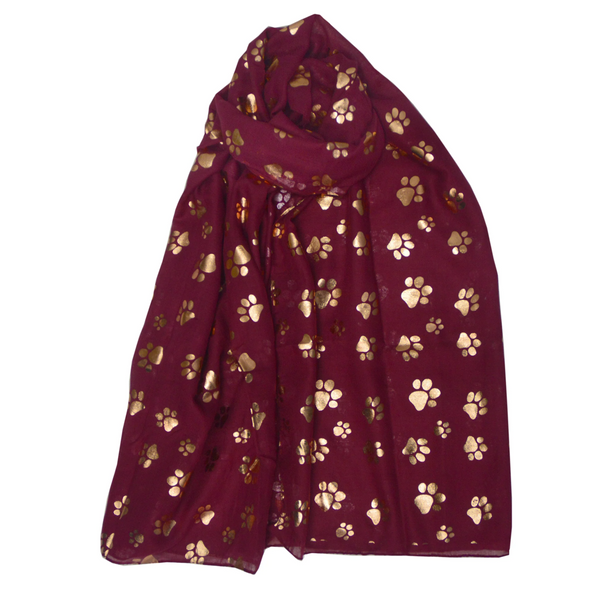 Paw's Golden Foiled Scarf